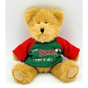 Boyds Bears Greety Christmas Plush The Head Bean Collection Jointed Bear‎